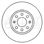 Key Parts 2 x Vented Front Brake Discs KBD4553-x2