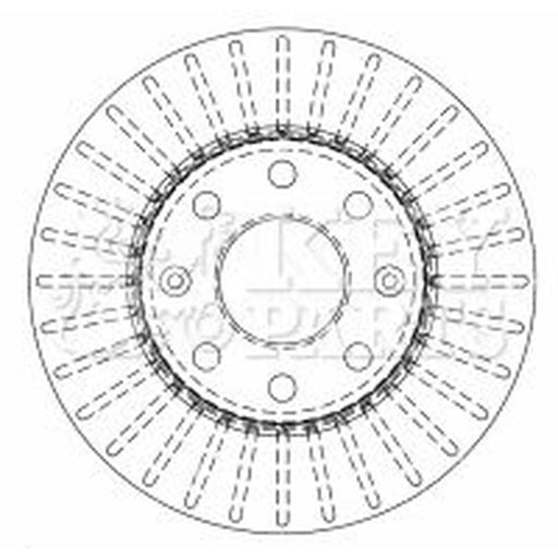 Key Parts Front Brake Vented Discs & Pads fits Chevrolet Spark 2010 on 1.2
