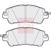 Apec Front Brake Pad Set fits Mazda 2 2014 on 1.5