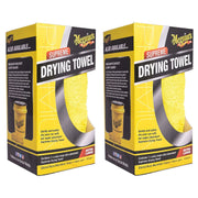 2x Meguiar's X1802EU Supreme Drying Towel Extra Large Meguire's - Bars 4 Cars