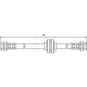 Apec Brake Hydraulic Hose Line inner HOS3615