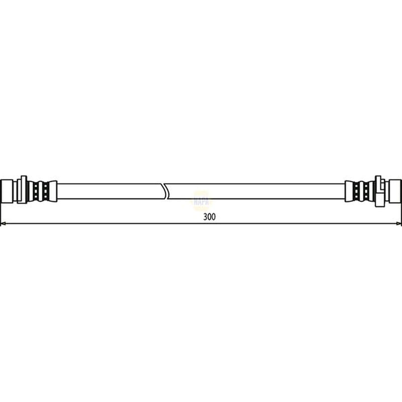 NAPA Brake Hydraulic Hose Line Rear Right NBH1222