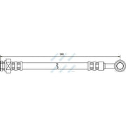 Apec Brake Hydraulic Hose Line Front BHO4027