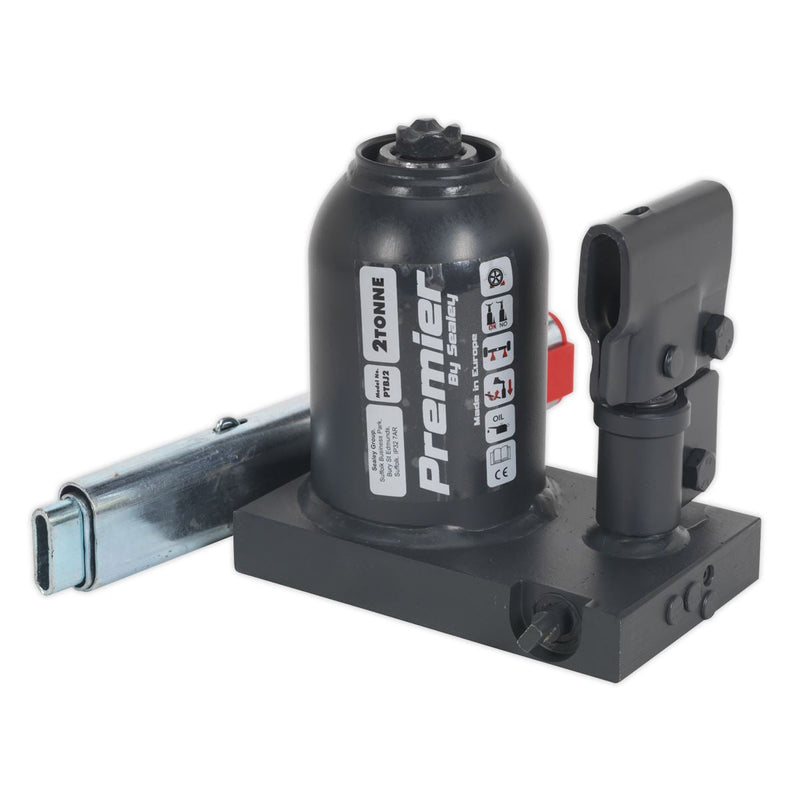 Sealey Premier Telescopic Bottle Jack 2 Tonne PTBJ2 Sealey - Dynamic Drive