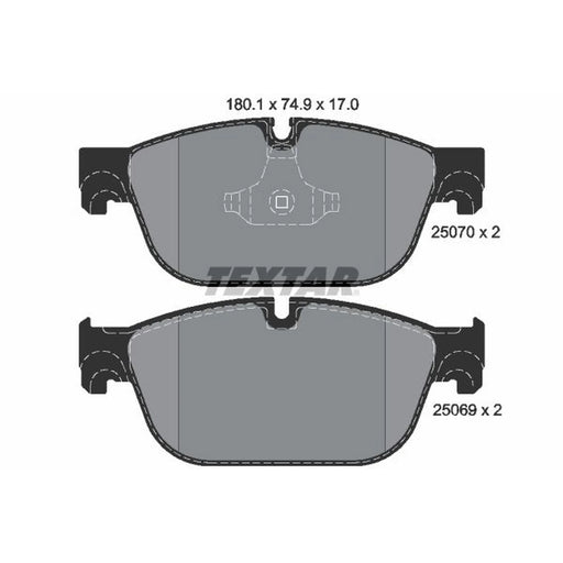 Textar Front Brake Pad Set 2507001