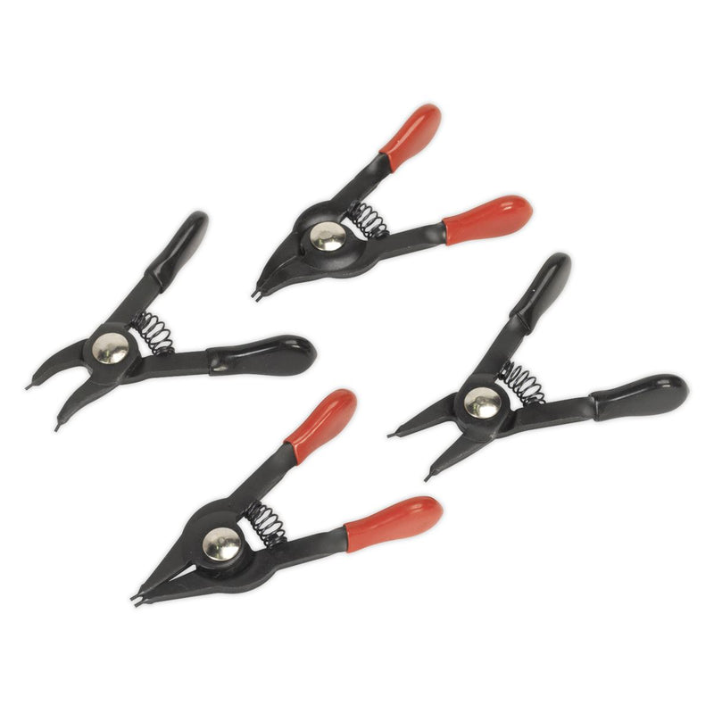 Sealey Mini Circlip Pliers Set 4pc AK8449 Sealey - Dynamic Drive