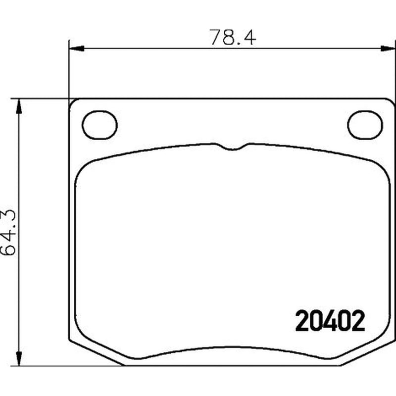 Mintex Front Brake Pad Set fits Saab 90 1984-1987 2.0