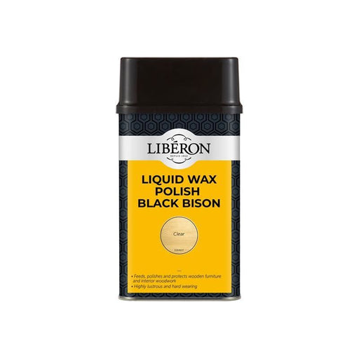 Liberon Liquid Wax Polish Black Bison Clear 500ml Liberon - Dynamic Drive