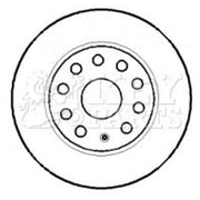 Key Parts 2 x Solid Rear Brake Discs KBD4384-x2