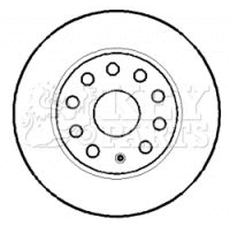 Key Parts 2 x Solid Rear Brake Discs KBD4384-x2