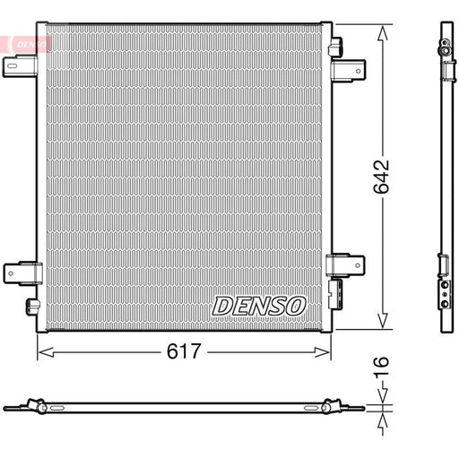 Denso Air Conditioning Condenser fits Nissan Patrol VI 2010 on 5.6