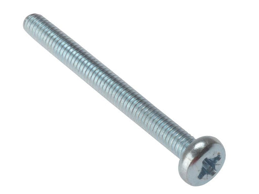 Forgefix Machine Screw Pozi Compatible Pan Head ZP M6 x 50mm Bag 25 ForgeFix - Dynamic Drive