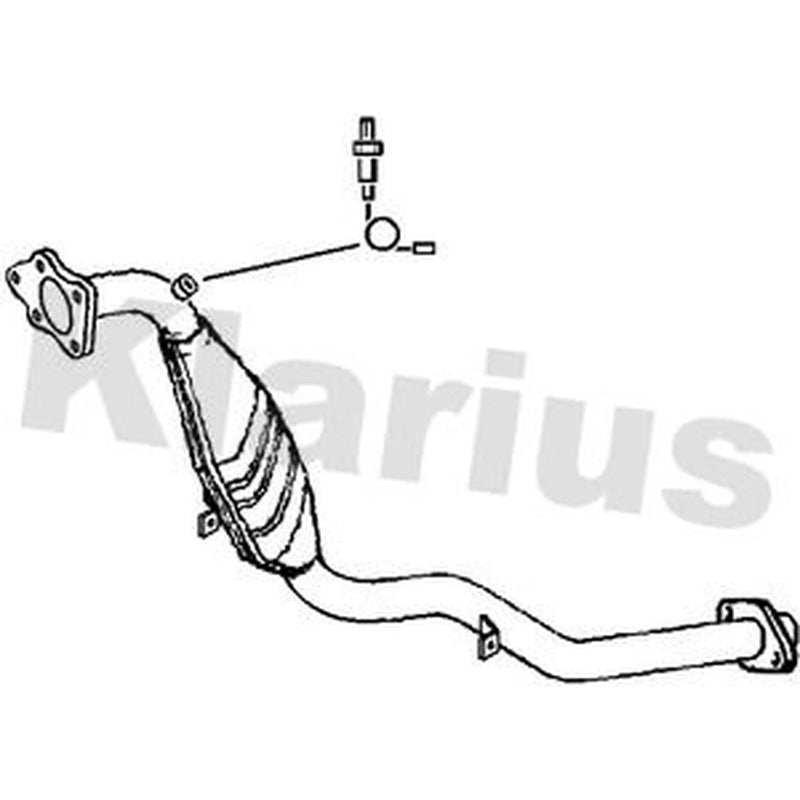 Klarius Catalyst Type Approved With Pipe fits Subaru Forester 1998-2001 2.0