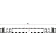Apec Brake Hydraulic Hose Line Rear fits Citroën Ax 1987-1998 1.4