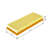 Bosch Engine Air Filter fits Fiat Punto 1999-2006 1.2 188.233