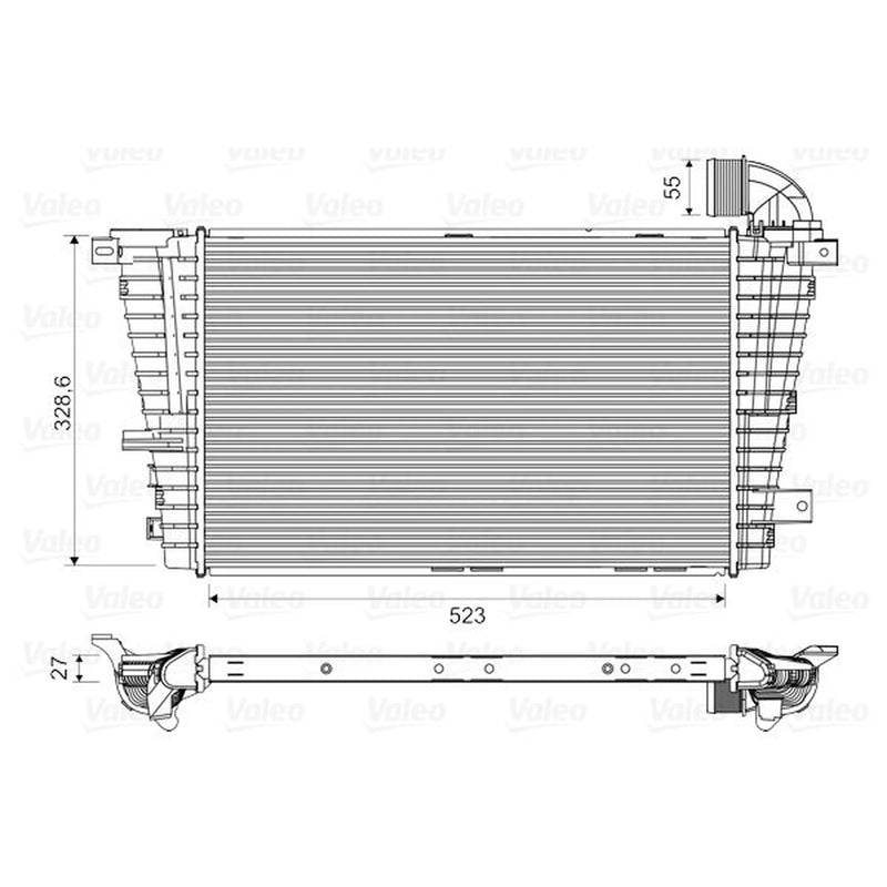 Valeo Intercooler (Charge Air Cooler) 818614