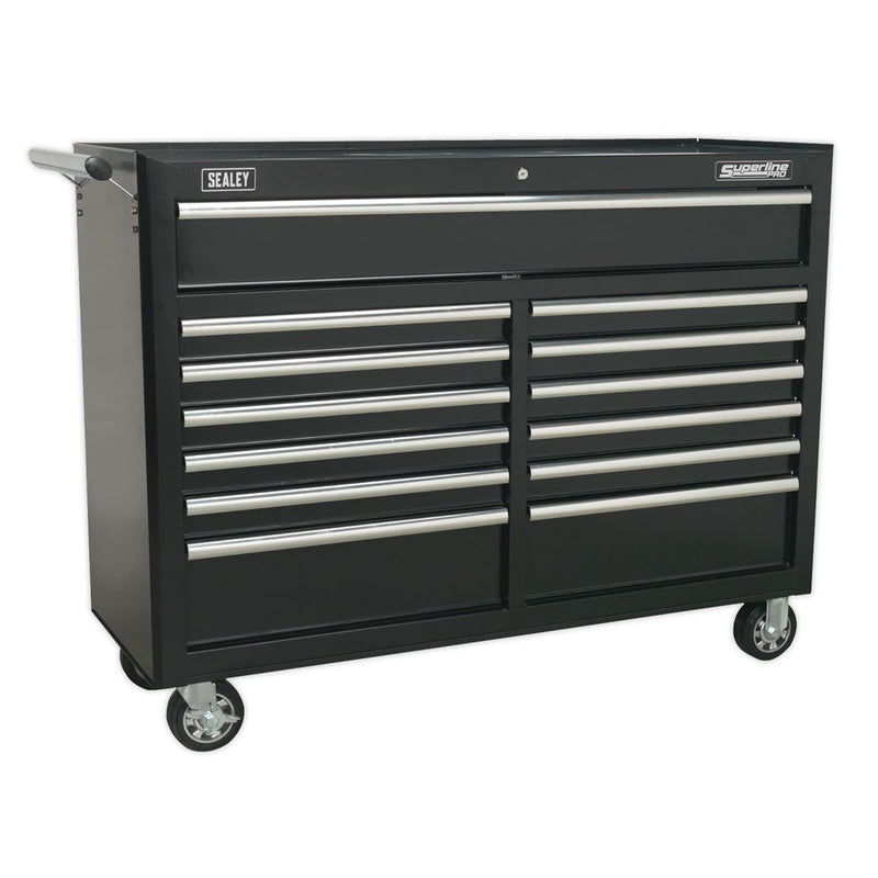 Sealey Rollcab 13 Drawer with Ball-Bearing Slides Black AP5213TB Sealey - Dynamic Drive