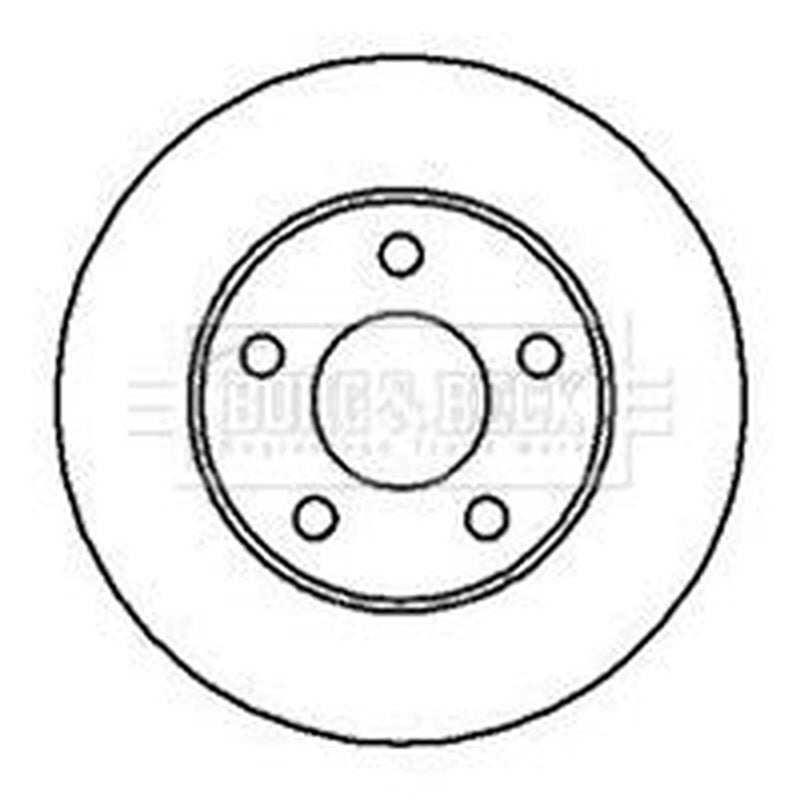 Borg & Beck 2 x Vented Front Brake Discs BBD4178-x2