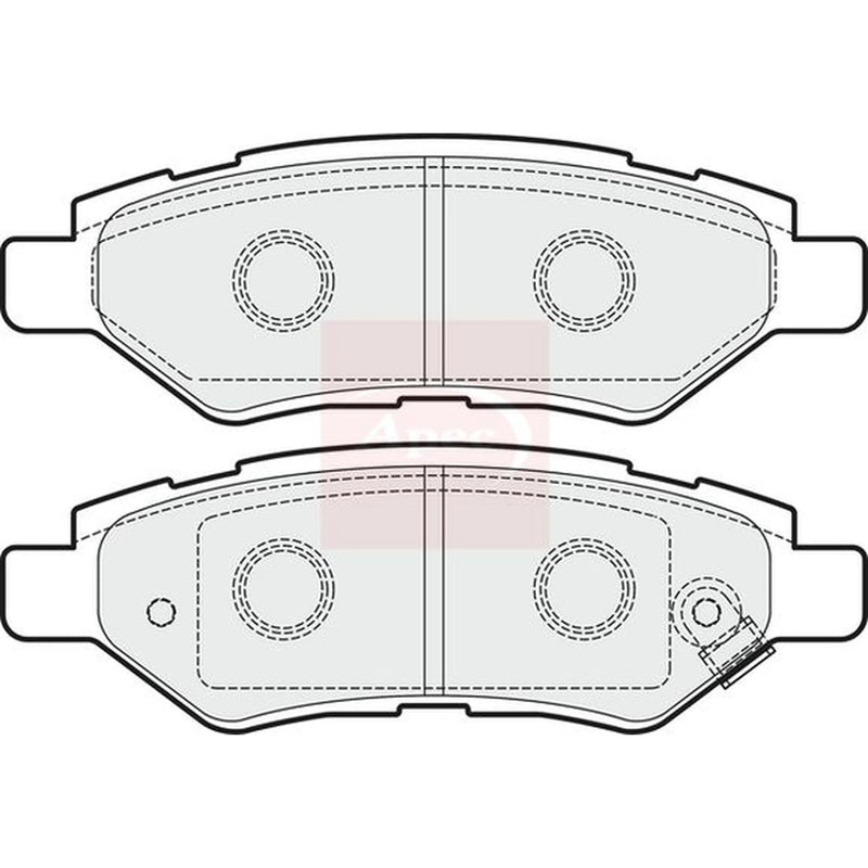 Apec Rear Brake Pad Set PAD1636