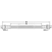 Borg & Beck Brake Hydraulic Hose Line Rear Right BBH7353