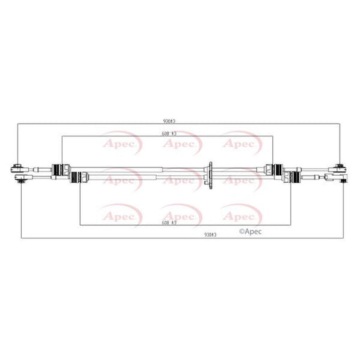 Apec Manual Transmission Cable Pull fits Ford Transit 2006-2014 2.2 2.4