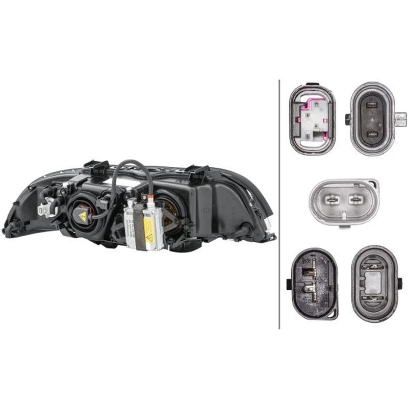 Hella Headlight Headlamp D2S/H7 Left fits BMW 5 1995-2004
