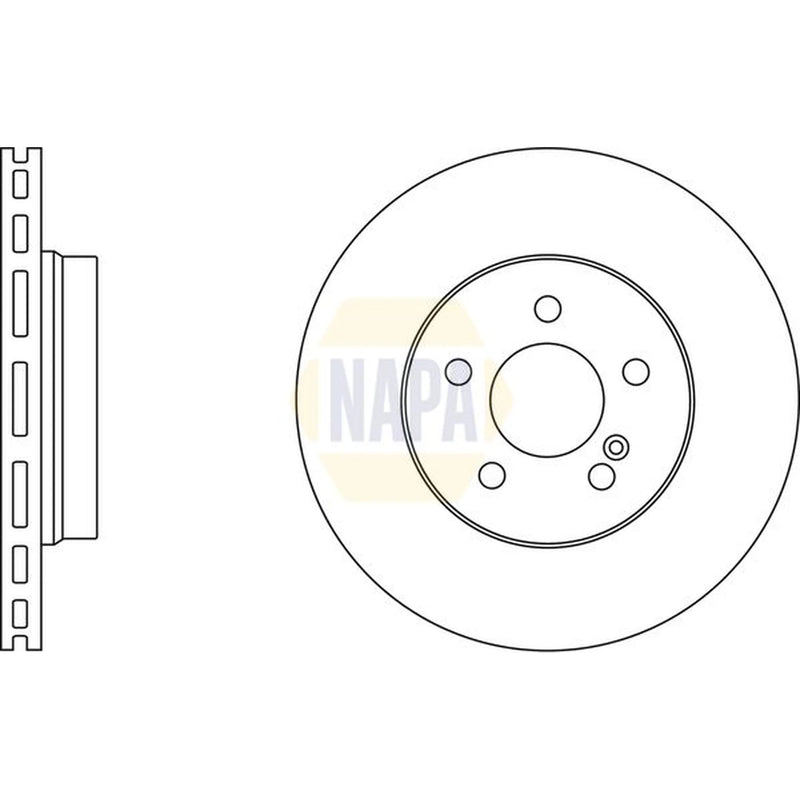 NAPA Rear Brake Vented Discs & Pads fits Mercedes-Benz E-Class T-Model 2006-2009