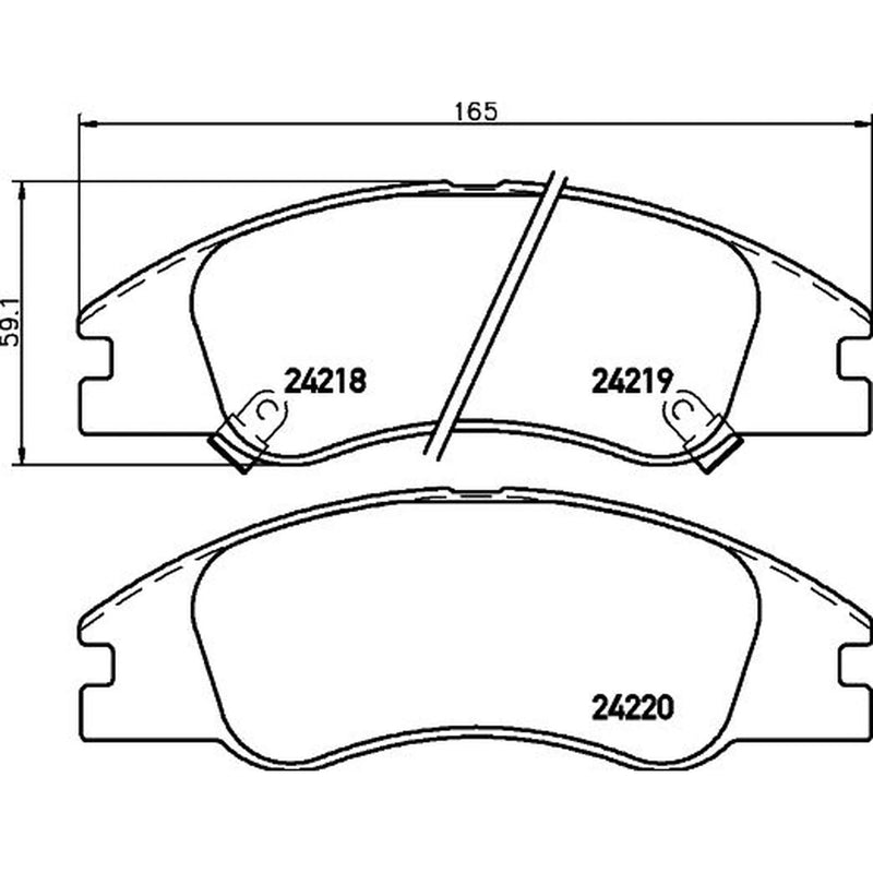 DON Front Brake Discs & Pads fits Kia Cerato I 2004-2009 1.5 1.6 2.0