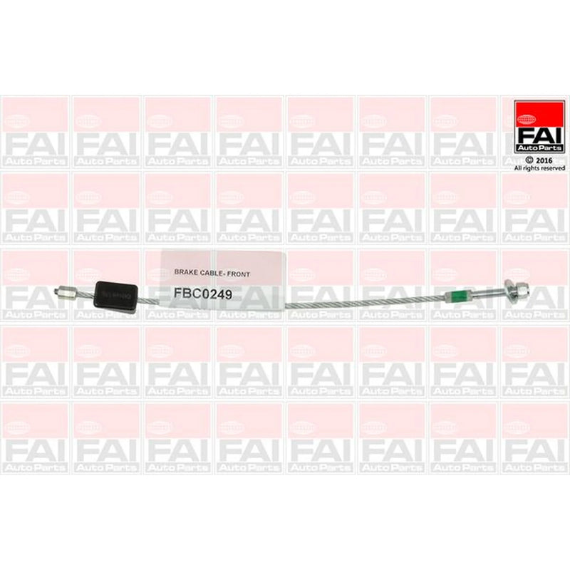 FAI Handbrake Cable Front fits Ford Fiesta V 2001-2010 1.25 1.3 1.4 1.6