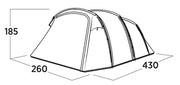 Easy Camp Hamra 4 Pole Tent Blue 4 Person Easy Camp - Dynamic Drive