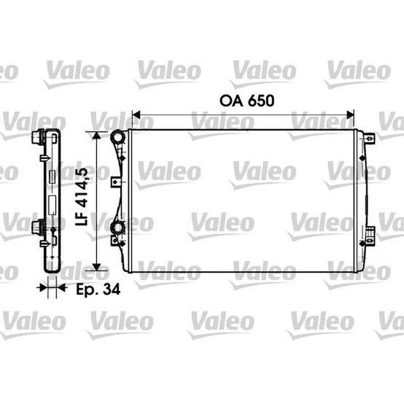 Valeo Engine Radiator 732872