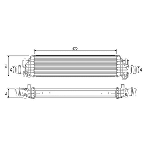 Valeo Intercooler (Charge Air Cooler) 822904