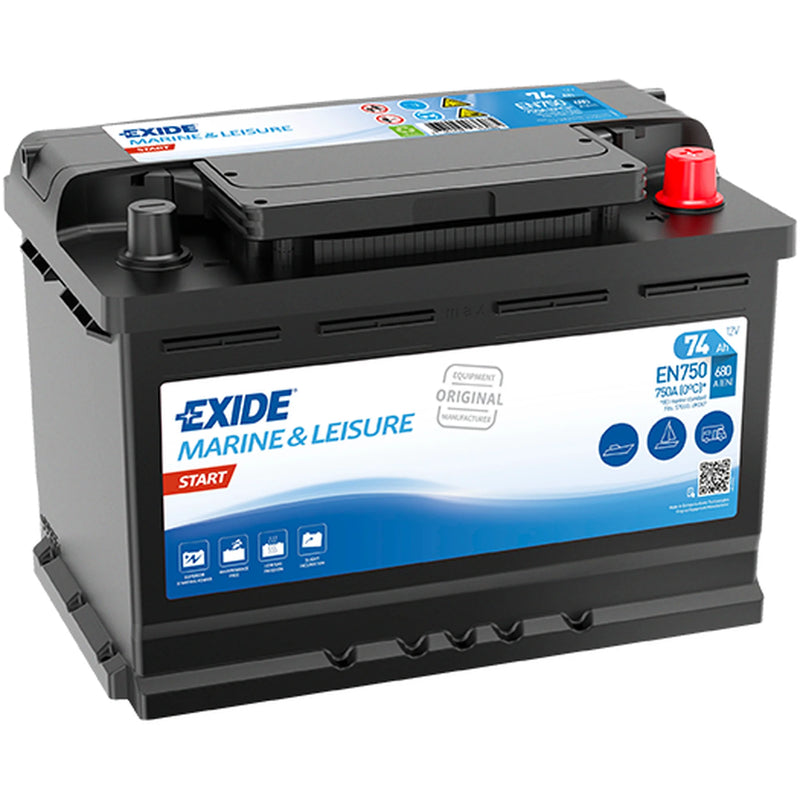 Exide Battery 12V 74Ah 680A EN750