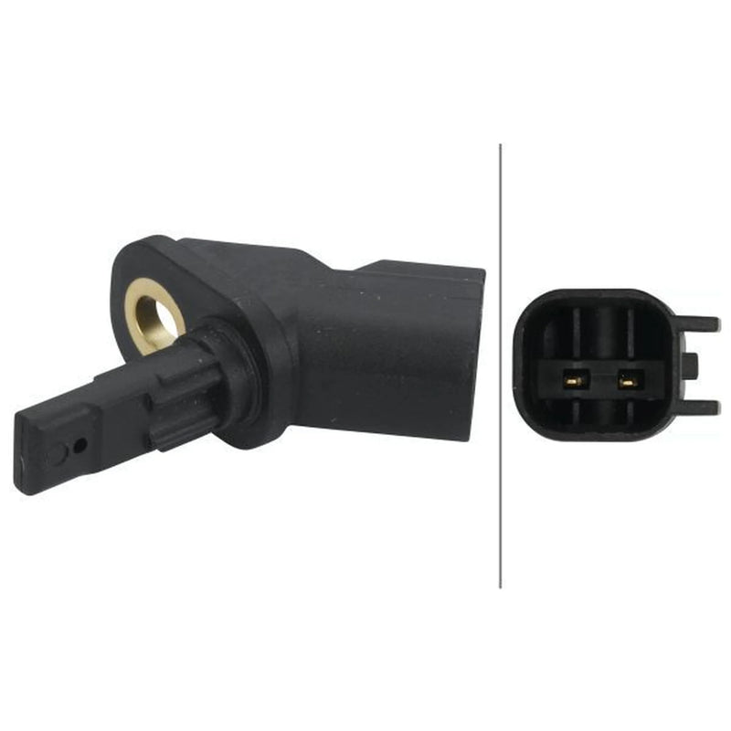 Hella ABS Wheel Speed Sensor Front fits Ford Mondeo 2000-2007