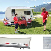 Fiamma Caravan Caravanstore XL 550 Awning Grey Bag Royal Blue Canvas Fiamma  - Dynamic Drive