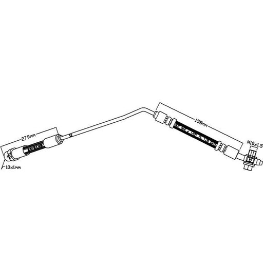 Juratek Brake Hydraulic Hose Line Rear Right fits BMW X5 2000-2006