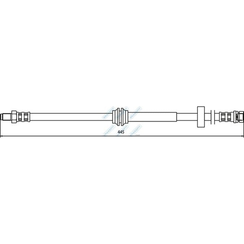 Apec Brake Hydraulic Hose Line Rear fits Ford Focus I 1998-2004 1.4 1.6 1.8 2.0