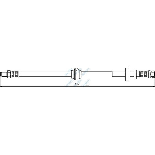 Apec Brake Hydraulic Hose Line Rear fits Ford Focus I 1998-2004 1.4 1.6 1.8 2.0