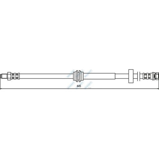 Apec Brake Hydraulic Hose Line inner BHO4117