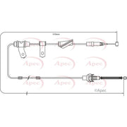Apec Handbrake Cable Left Rear CAB1264