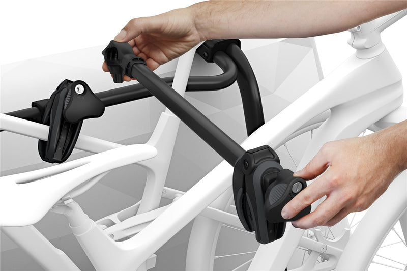 Thule WanderWay two-bike hanging trunk bike rack black Thule - Bars 4 Cars