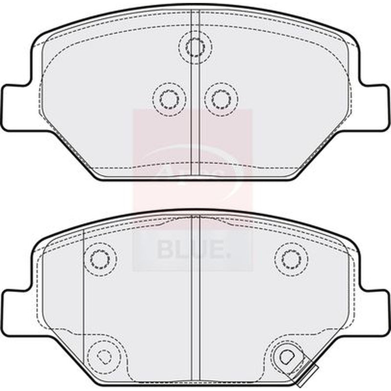 Apec Front Brake Pad Set fits Opel Insignia B Country Tourer 2017-2018 2.0