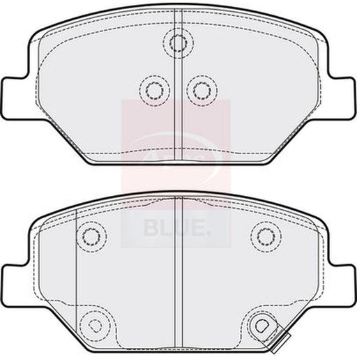 Apec Front Brake Pad Set fits Opel Insignia B Country Tourer 2017-2018 2.0