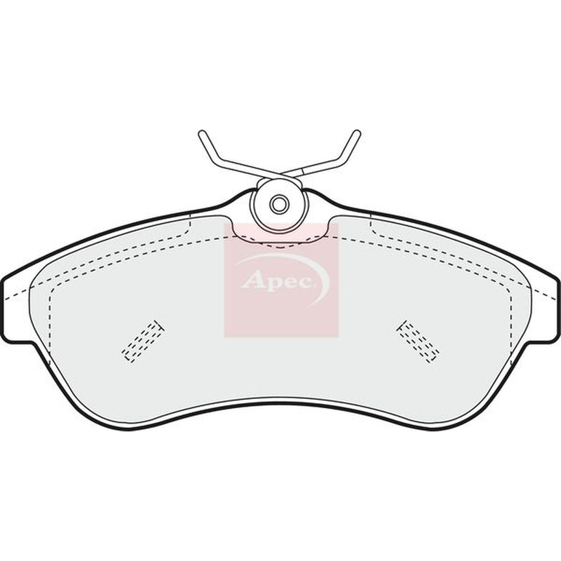 Apec Front Brake Pad Set fits Citroën C2 2003-2010 1.4 1.6