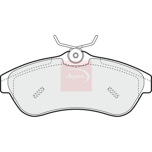Apec Front Brake Pad Set fits Citroën C2 2003-2010 1.4 1.6