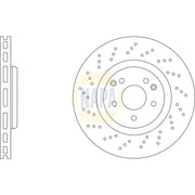NAPA Front Brake / Discs & Pads fits Mercedes-Benz Slk 2004-2011 171.456 171.458