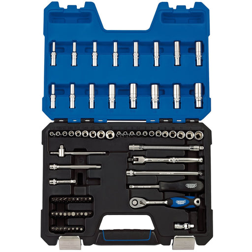 Draper MM/AF Combined Socket Set, 1/4" Sq. Dr. (75 Piece) 16448 Draper - Dynamic Drive