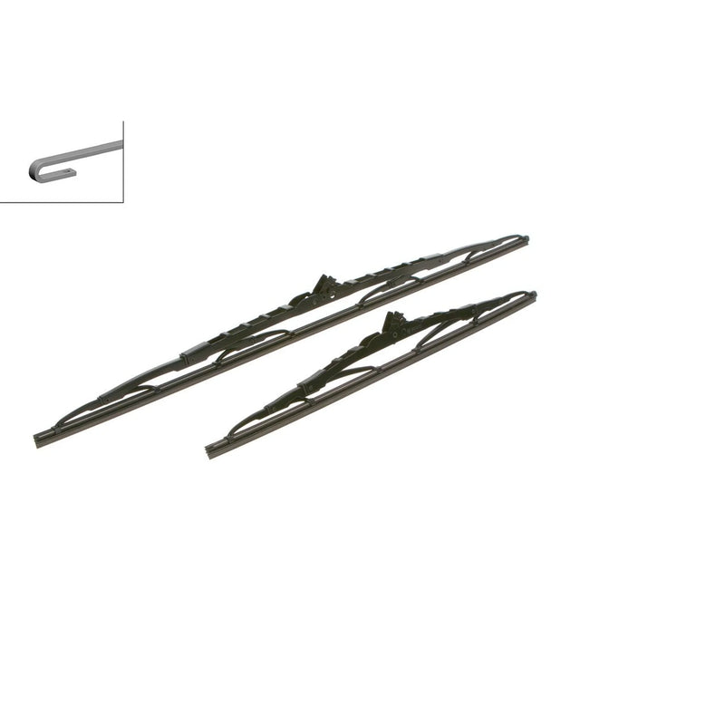 Bosch Eco Front Wiper Blade Set 600mm + 400mm — 612 fits Chevrolet Captiva