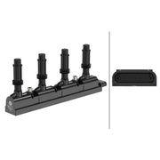 Hella Ignition Coil Pack fits Chevrolet Aveo 2011-2015 1.2 1.4