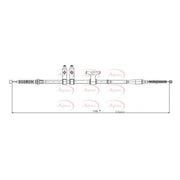 Apec Handbrake Cable Right Rear fits Ford Ranger 1999-2006 2.5
